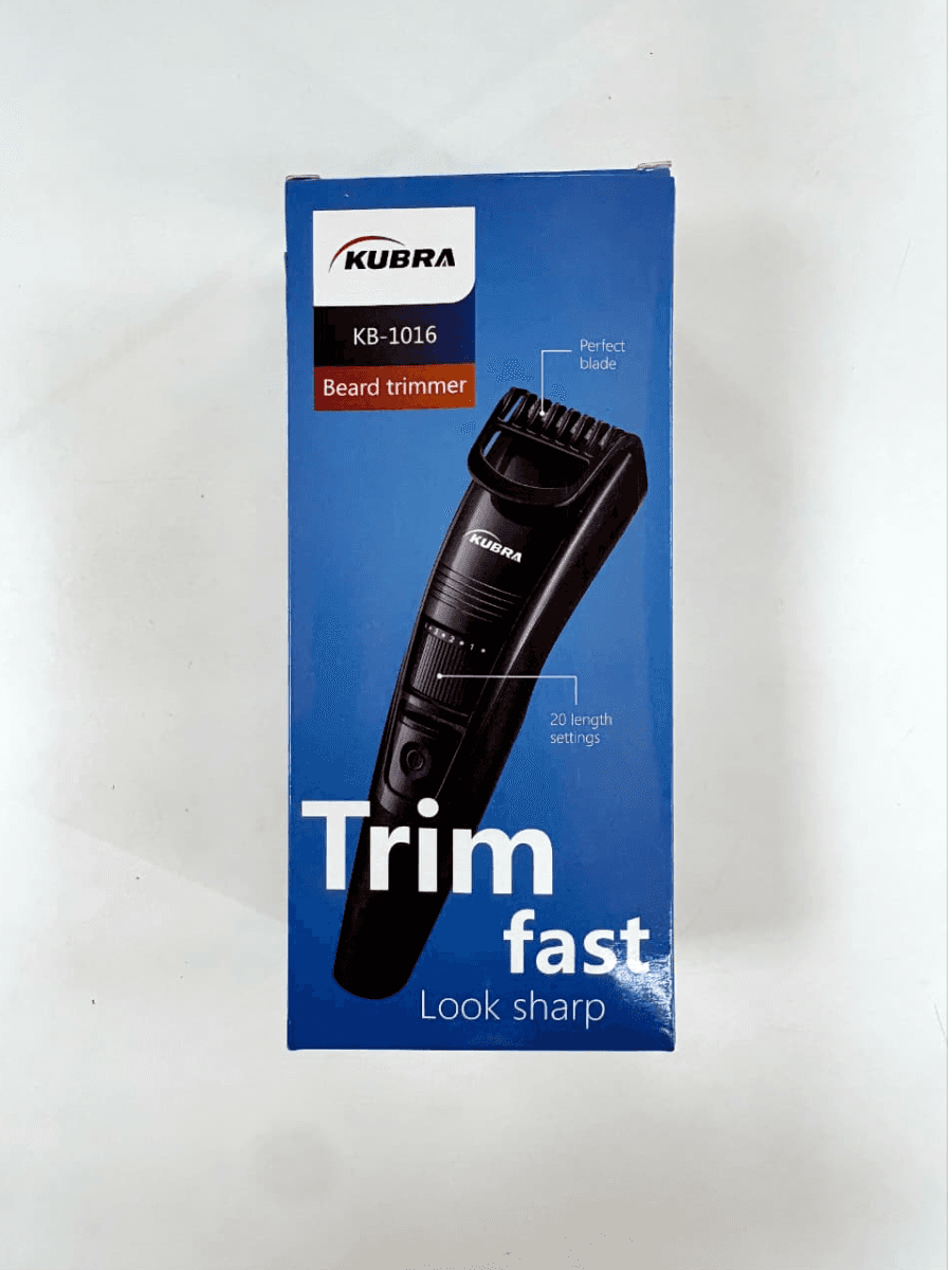 KUBRA KB-1016 Beard Trimmer for Men | 20 Length Settings | Rechargeable | Beard & Moustache Trimmer (Photo 1)