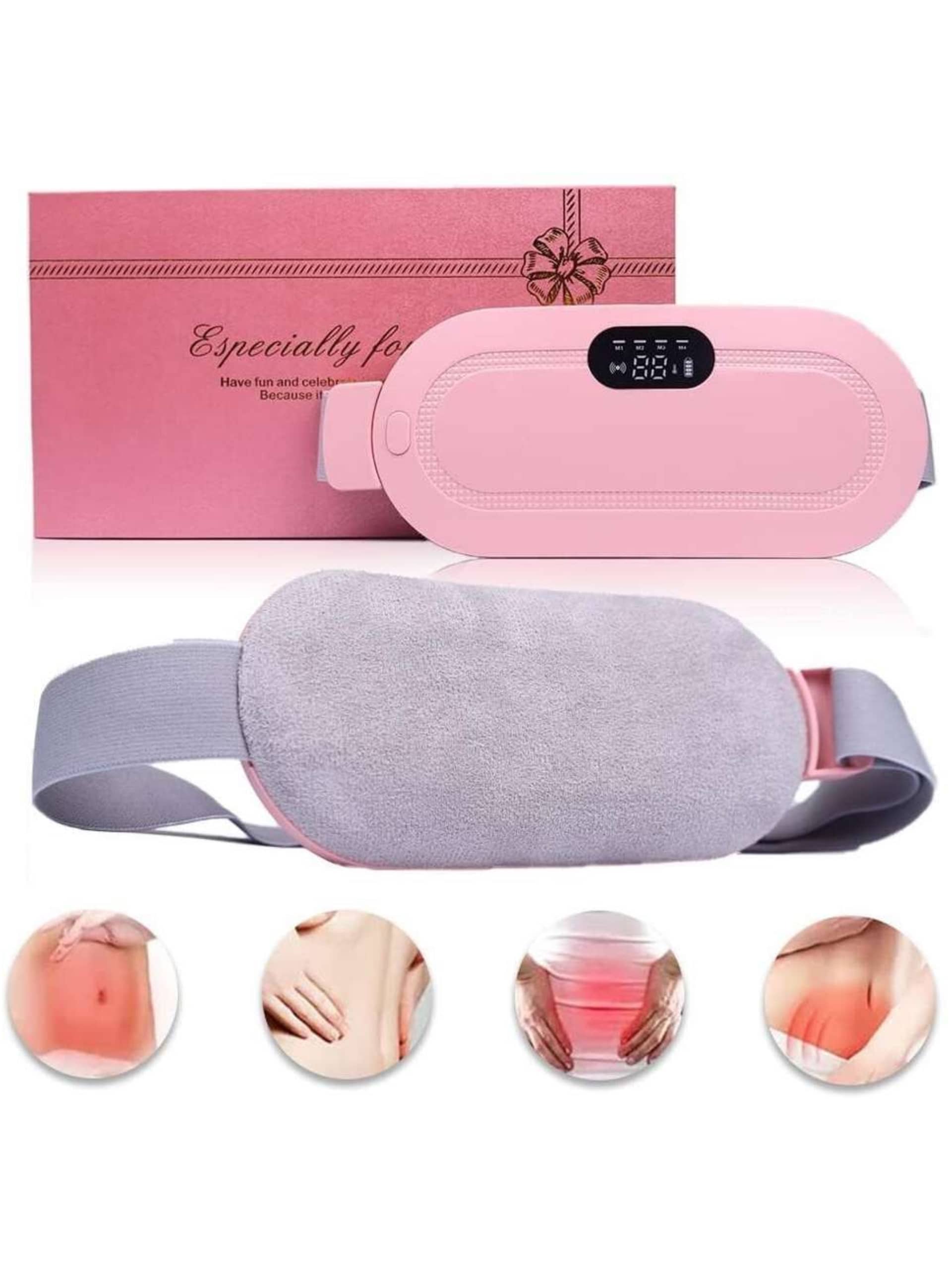 Wearable Heated Menstrual Heating Pad with Vibration Massage (Photo 1)