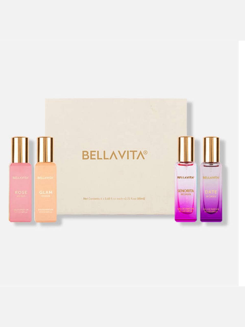 BellaVita Women’s Perfume Gift Set – 4 × 20ml (Photo 1)