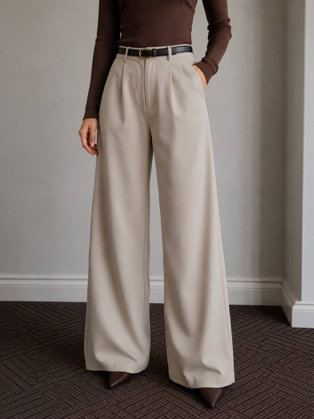 Corean Formal Pant - Coffe brown (Photo 1)